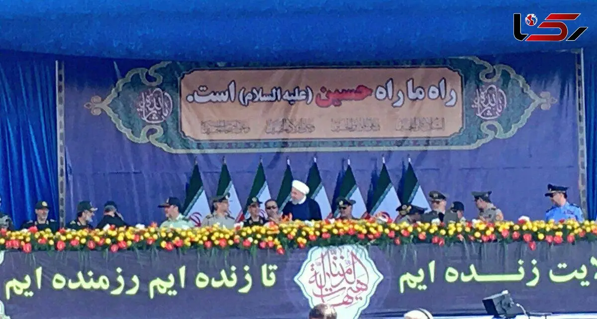 لحظه مطلع شدن رئیس جمهور از حمله تروریستی اهواز و ترک جایگاه + تصویر 