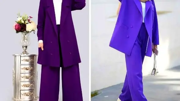 تیپ مجلسی با کت بنفش؛ 15 انتخاب شیک و جذاب