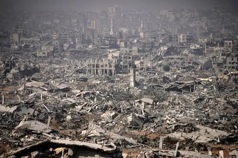 ویرانی‌های شمال نوار غزه پس از عملیات نظامی اسرائیل