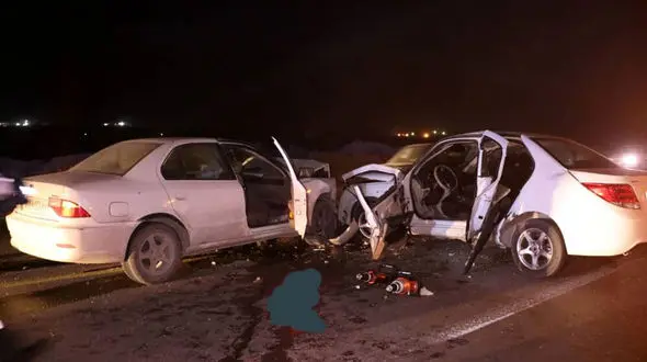 مرگ دلخراش راننده دنا در جاده شهر ابریشم + عکس 