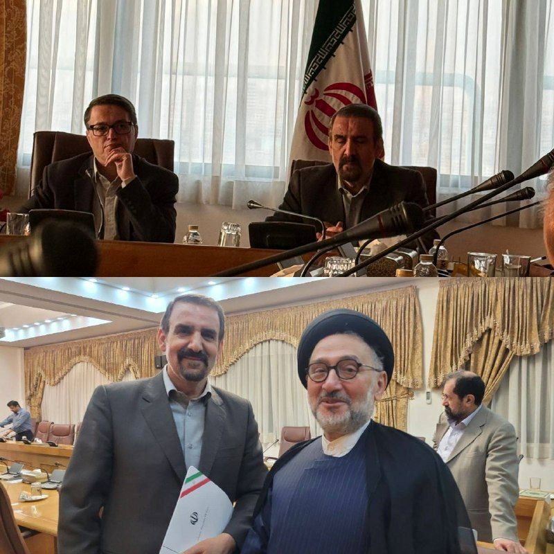 محمدعلی ابطحی فعال سیاسی  و دکتر مهدی سنایی مشاور سیاسی رییس جمهور