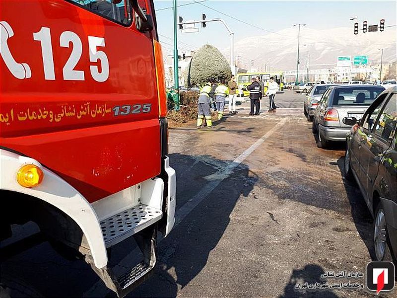 ورود خودرو به بلوار حادثه آفرید