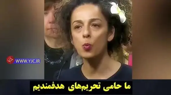 تلاش مسیح علینژاد برای تحریم ایران/ خبرنگار وطن‌فروش این بار علیه کشورش دست به دامن که شد؟ +فیلم