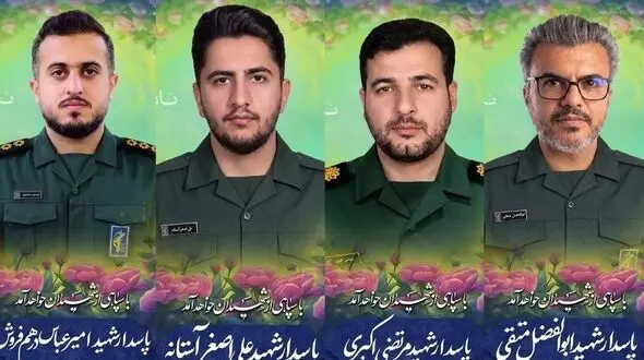 تصاویر شهدای پاسدار ایرانی در حمله بامداد امروز امریکا و عربستان به عراق