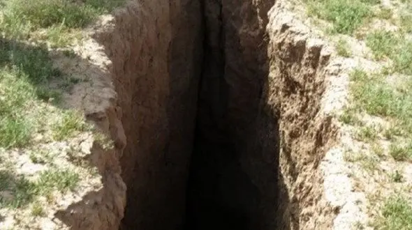 زمین در همدان دهان‌ باز کرد + عکس