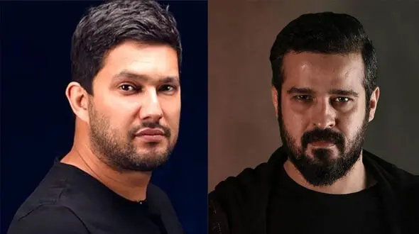 عکس/ ژست جالب حامد بهداد و بازگیر مشهور با سیگار کنار ساحل