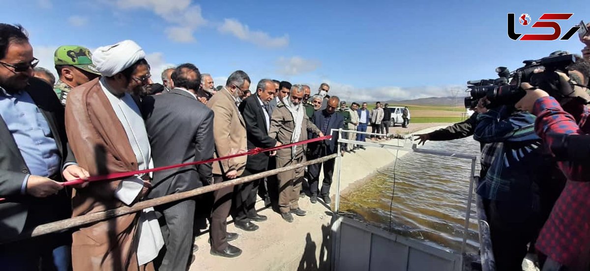 مخزن ۴۰۰ هزار مترمکعبی روستای آقابابا افتتاح شد 