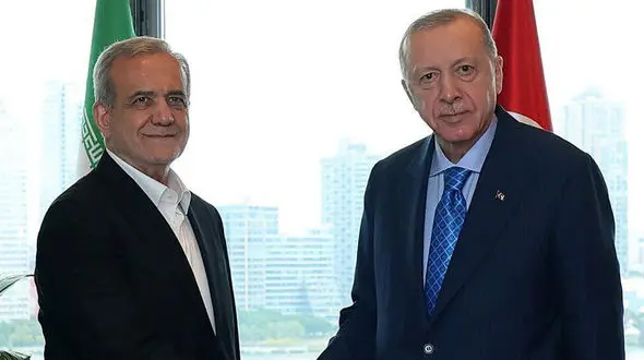  اردوغان با پزشکیان دیدار کرد 