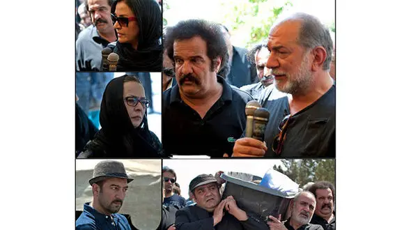 مراسم تشییع پیکر بهمن زرین پور با حضور هنرمندان +عکس