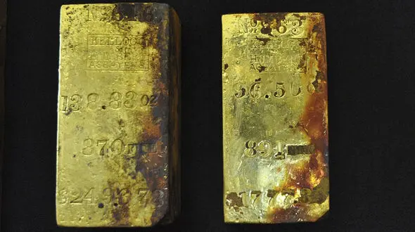 کشف طلا 157 ساله در اعماق اقیانوس
