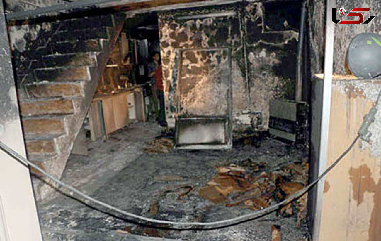 ضربات مرگبار به جوان 30 ساله در حمام / خانه قربانی در آتش سوخت+عکس
