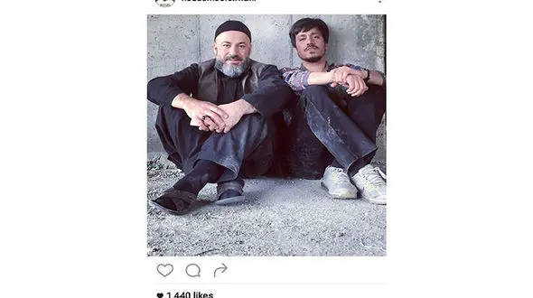 نقش و گریم متفاوت امیر اقایی و حسین سلیمانی در سریال چرخ فلک+عکس