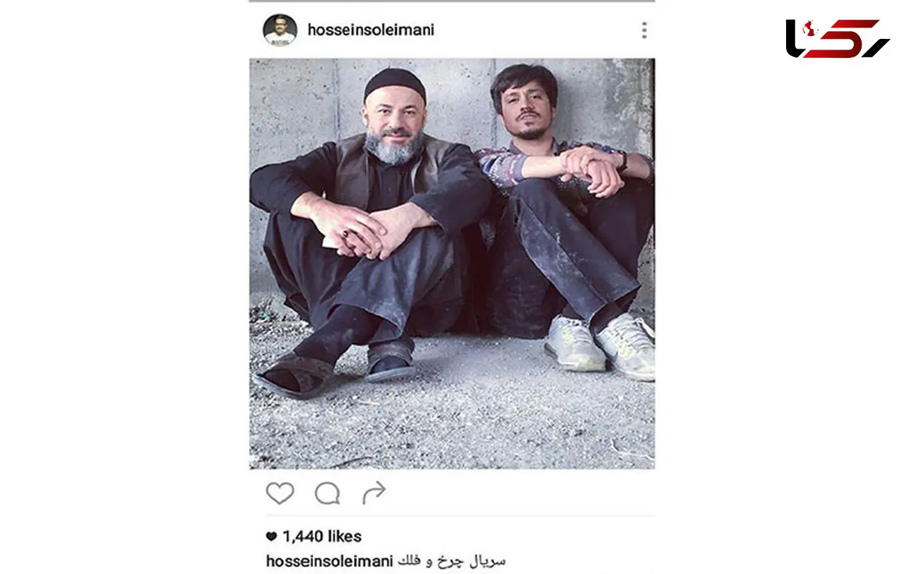 نقش و گریم متفاوت امیر اقایی و حسین سلیمانی در سریال چرخ فلک+عکس