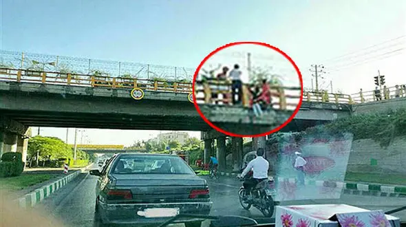 این بار پل استقلال مشهد و اقدام به مرگ خود خواسته زن 36 ساله+عکس