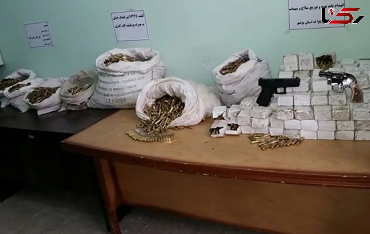 کشف باند خانوادگی خرید و فروش سلاح جنگی درگناوه +عکس