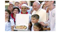 سفارش 1500 پیتزا برای میهمانی پاپ با فقرا +عکس