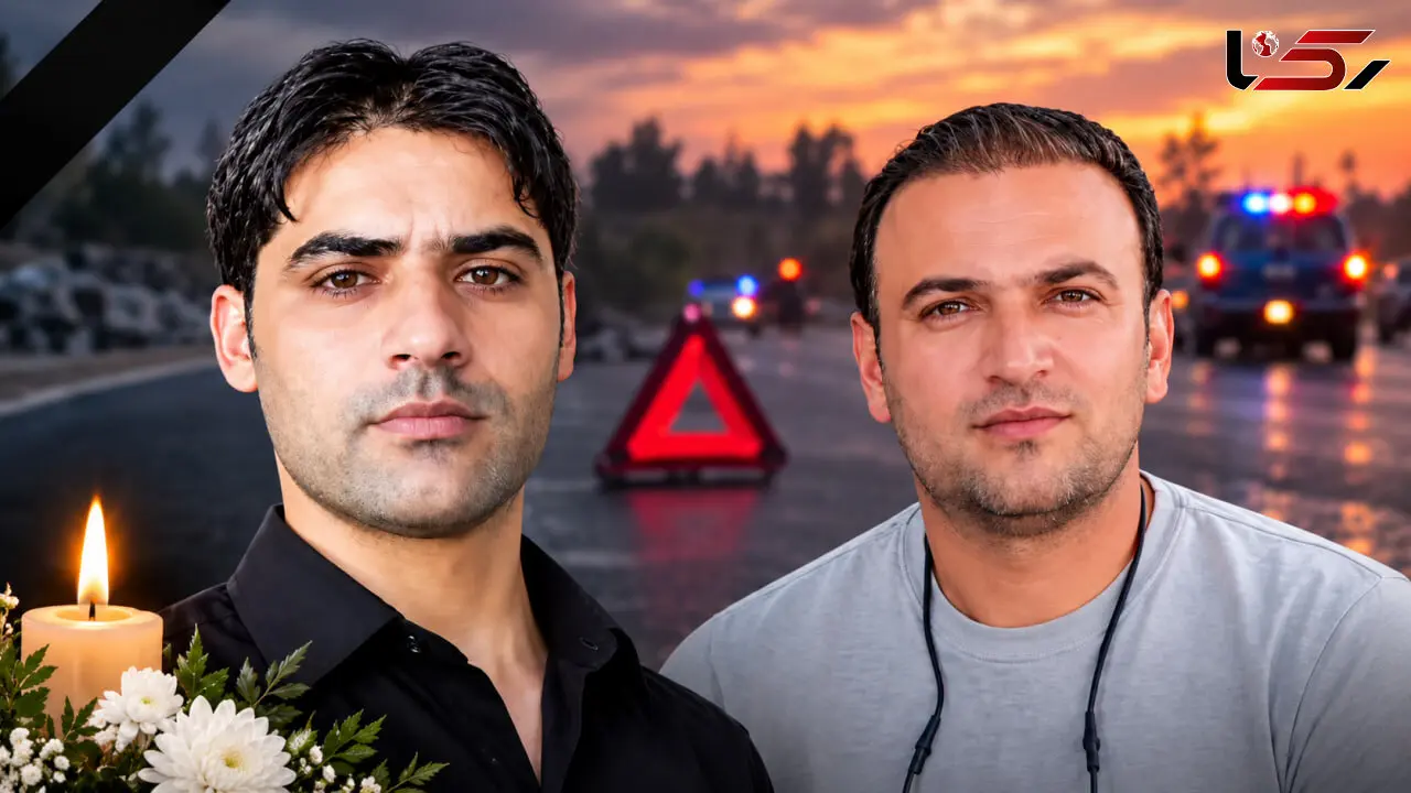 عکس / مرگ دو مرد در پژو مچاله شده در تصادف بوکان / خودروی ایرانی ارابه مرگ شد