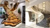 راه پله دوبلکس مدرن؛ 40 مدل شیک نرده فلزی، چوبی و سنگی