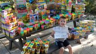 اهدای هزاران اسباب بازی پسر سرطانی به کودکان بیمار+عکس