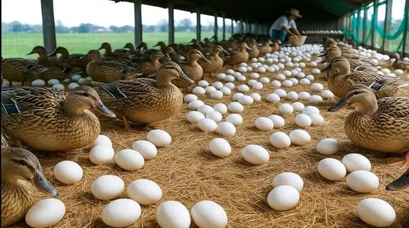 راز پرورش هزاران اردک برای تخم و گوشت در بزرگترین مزرعه چین + فیلم