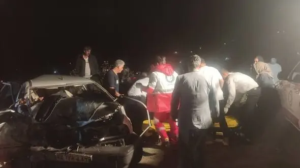 مرگ سرنشینان پراید در تصادف رانندگی 