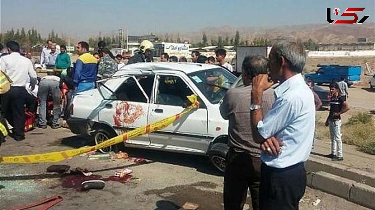  تصادف مرگبار پراید در جاده خاوران+ عکس