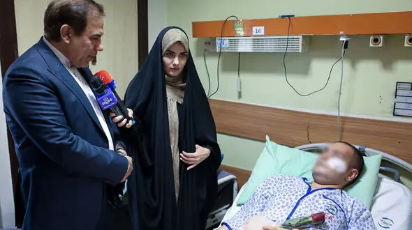 عیادت معاون قوه قضاییه از مجروحان ناآرامی های دی ماه در بیمارستان‌های تهران