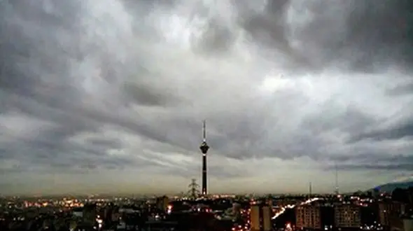 هوای ابری تهران؛ آیا باران می بارد؟