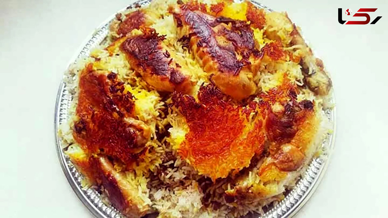 مرغ لاپلو از غذاهای شیرازی خوشمزه  