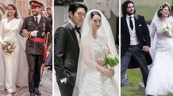 از شین مین‌آ تا ملکه آینده اردن، زنانی که لباس‌های «الی صعب» را در روز عروسی پوشیدند / کدام زیباتر شدند؟