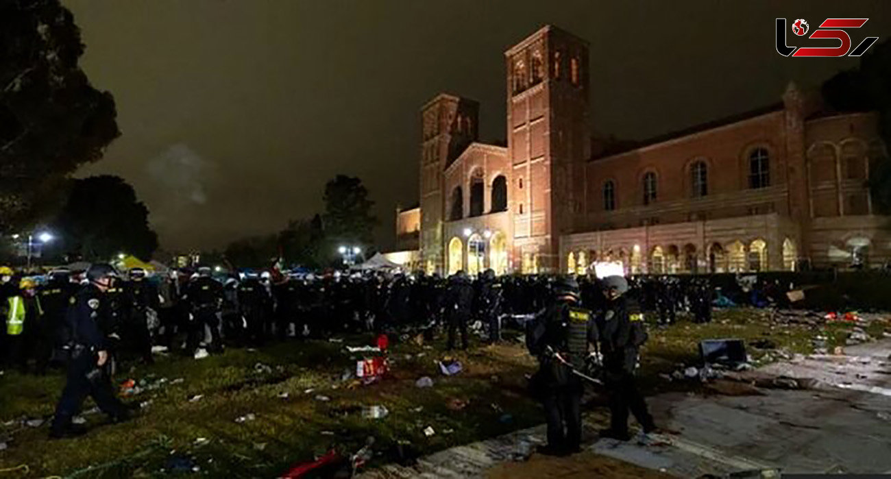 بازداشت بیش از 200 معترض در مقابل دانشگاه UCLA
