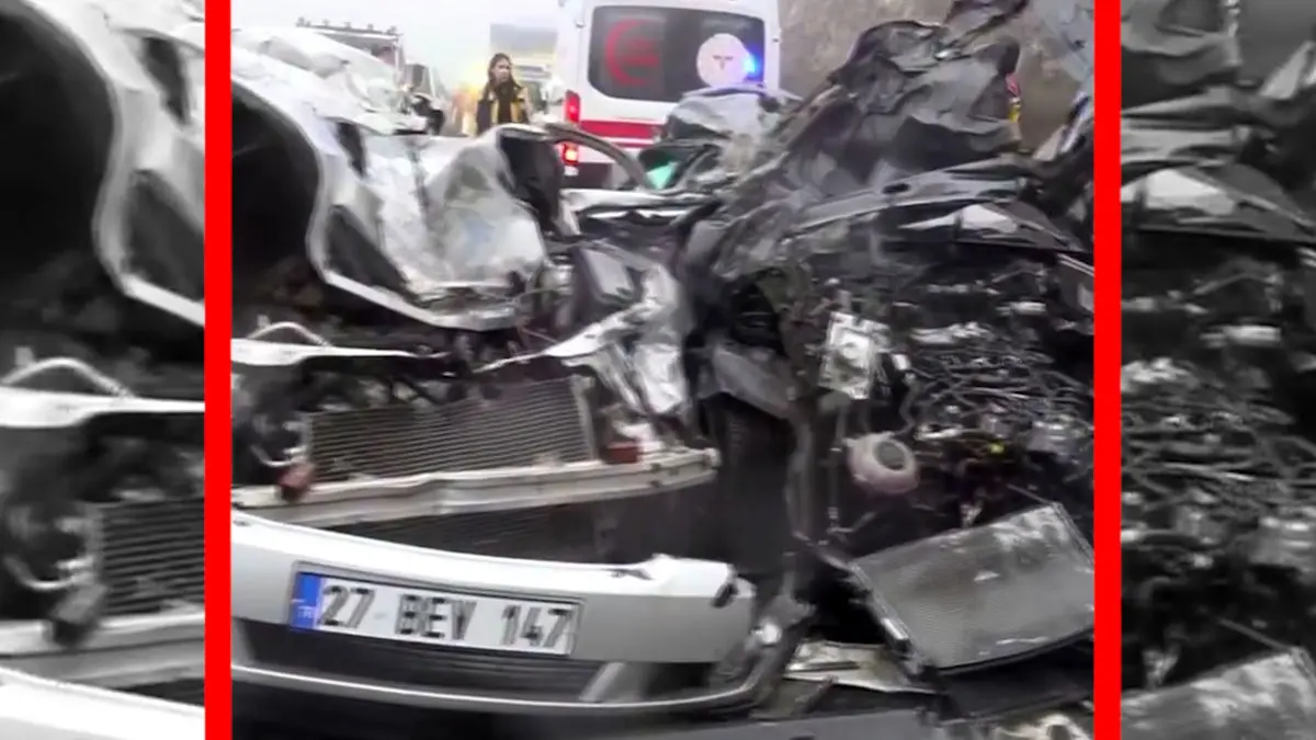 فیلم تصادف زنجیره‌ای مرگبار