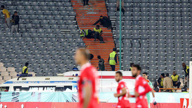 درگیری بین هواداران پرسپولیس و سپاهان