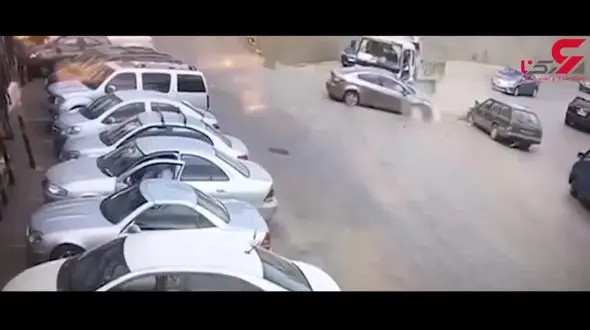 لحظه شاخ به شاخ وحشتناک 2 خودرو+ فیلم