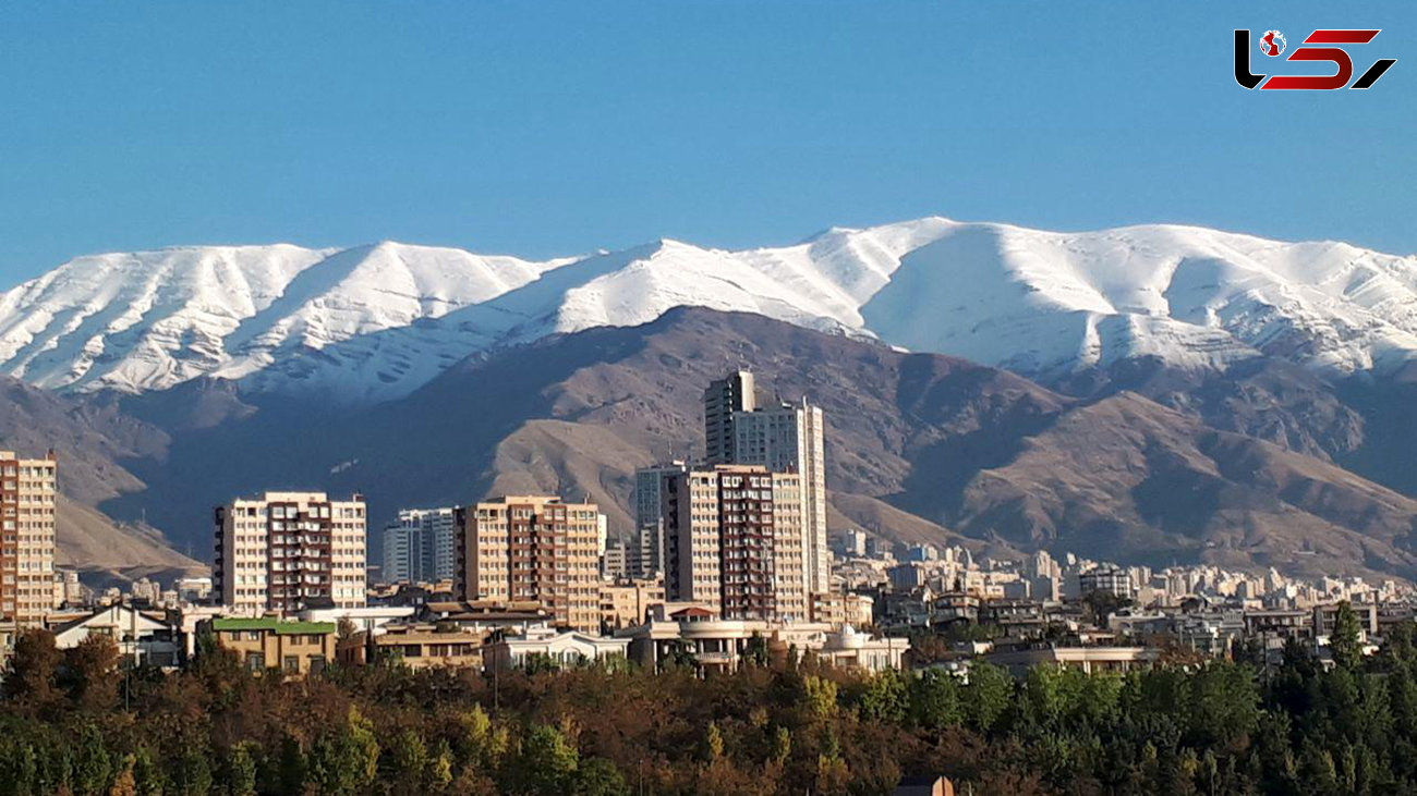 آسمان آبی هوای تهران در اولین روز هفته