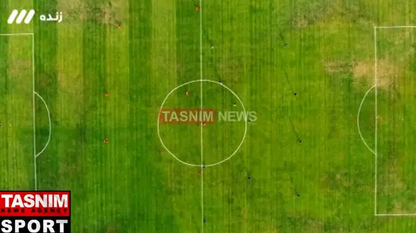 فیلم کیفیت عجیب چمن ورزشگاه اراک قبل از دربی ۱۰۶