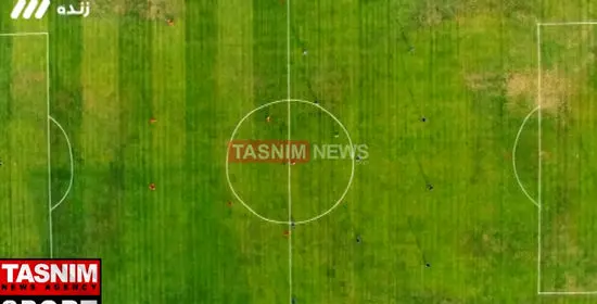 فیلم کیفیت عجیب چمن ورزشگاه اراک قبل از دربی ۱۰۶