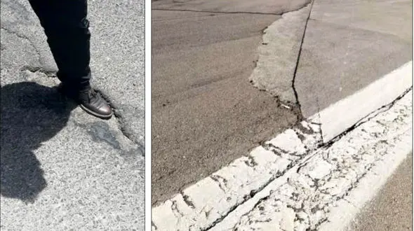 مُهر تایید سازمان هواپیمایی بر ایرادات باند فرودگاه مشهد / علت ترکیدن لاستیک هواپیمای مسافربری اعلام شد + عکس