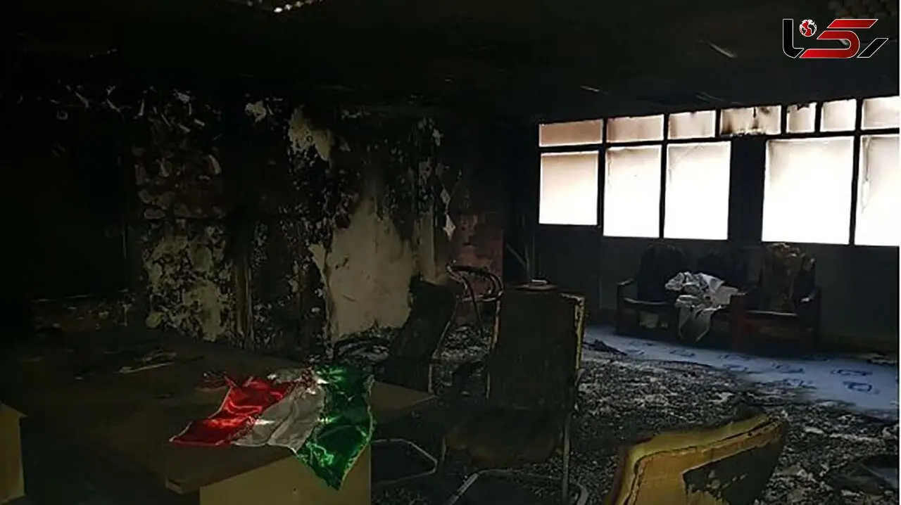 اولین فیلم از آتش‌زدن دفتر بسیج دانشجویی دانشگاه شریف !