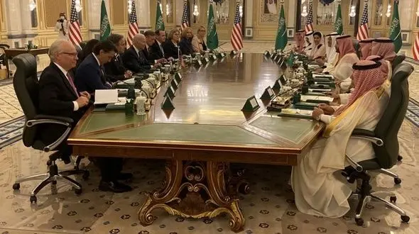 جو بایدن با محمدبن‌ سلمان دیدار کرد