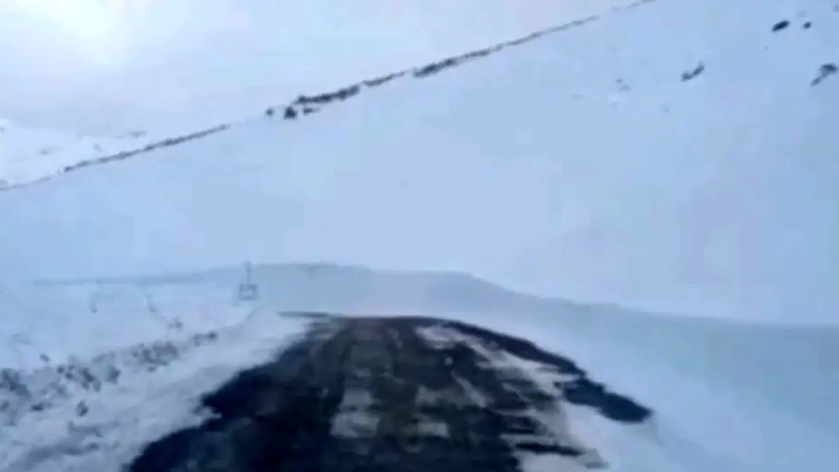 فیلم تصاویر خیره کننده از برف در گله بادوش