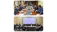 دیدار وزیر صمت با وزیر صنعت و توسعه سرمایه‌ گذاری و وزیر انرژی ازبکستان