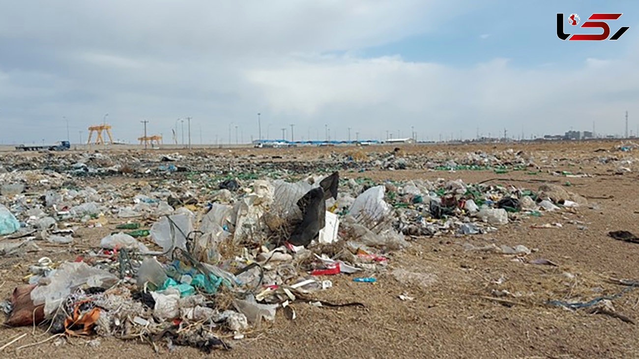 انباشت زباله در طبیعت جزیره هرمز