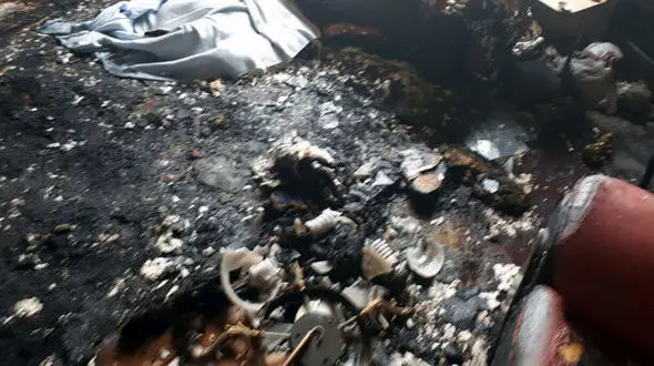 آتش سوزی گسترده منزل  مسکونی در شهرک واوان