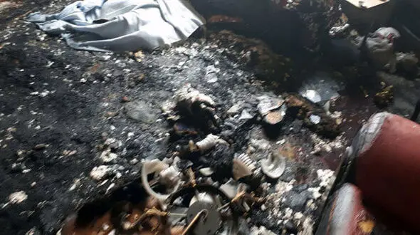 آتش سوزی گسترده منزل  مسکونی در شهرک واوان
