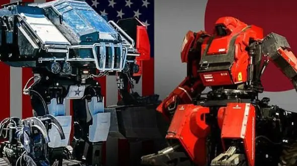  ربات‌های انسان‌نمای غول‌پیکر به جان هم افتادند 