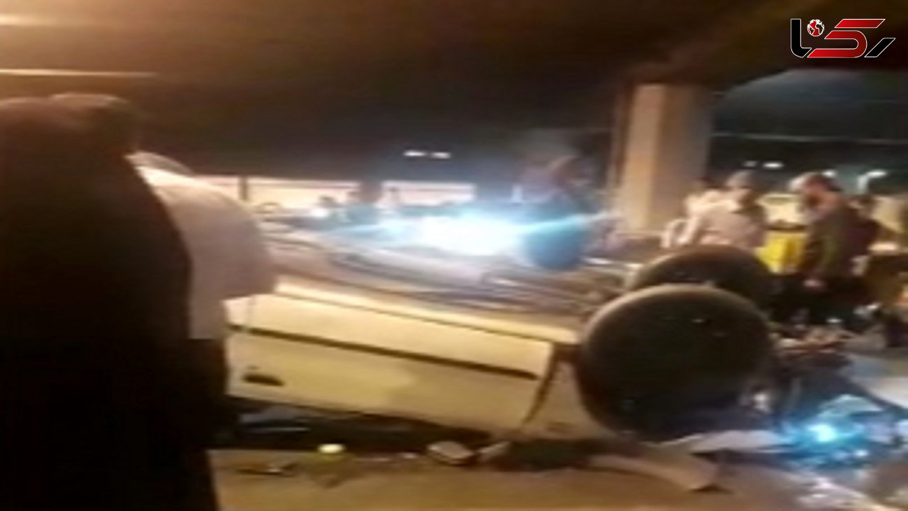 فیلم وحشتناک از چپ کردن ماشین در زیرگذر حرم مطهر رضوی مشهد