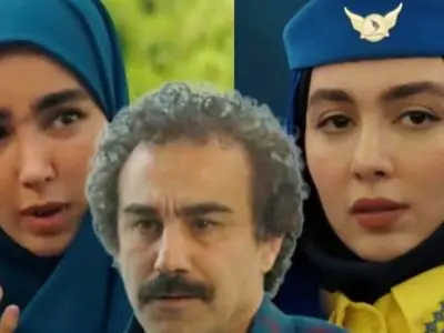 سکانس طلایی سریال پایتخت 7/ نقی مثل شاهین سارا و نیکا را می‌پاید!!!