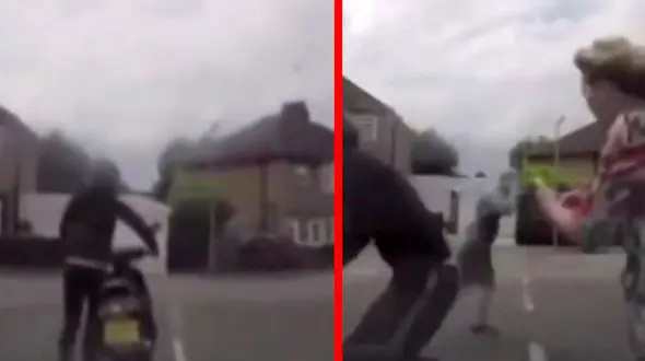  لحظه اجرای نقشه ای شوم علیه زن بیگناه در خیابان + فیلم