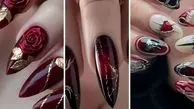 پرطرفدارترین مدل های ناخن قرمز فانتزی که همه دوست دارند